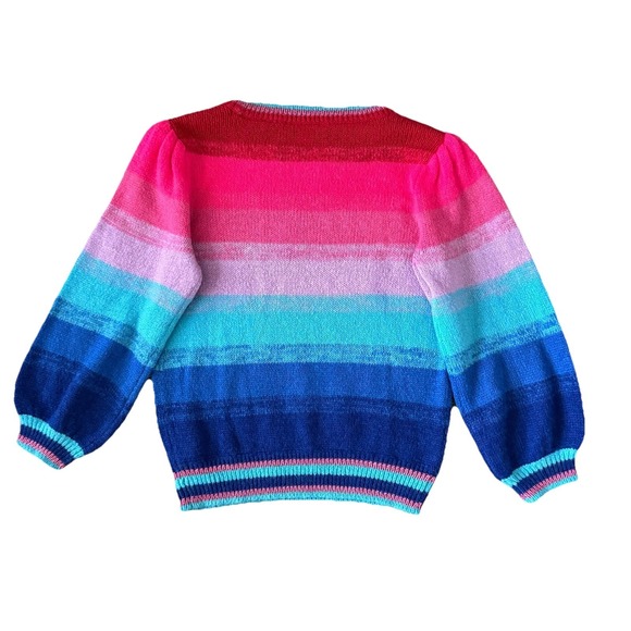 Lilly Pulitzer Hali Ombre Rainbow Sweater Womens Small Colorful Vacation Travel - Picture 4 of 9